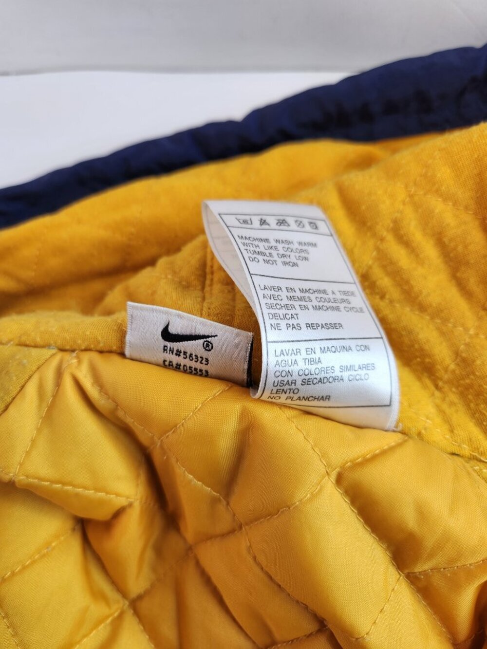 90's Nike Windbreaker Light Jacket Navy Blue Vintage Retro Men's Small - Picture 11 of 12